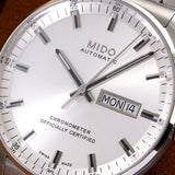 Mido Commander II Automatic Chronometer Silver Dial Silver Steel Strap Watch For Men - M021.431.11.031.00 Buy Now By Mido
