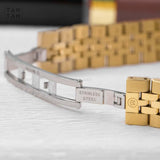 Movado Museum Classic Diamonds Mother of Pearl Dial Gold Steel Strap Watch For Women - 0606998 Buy Now By Movado