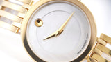 Movado Esperanza 28mm Mother of Pearl Dial Gold Steel Strap Watch For Women - 0607054 Buy Now By Movado