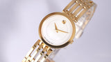 Movado Esperanza 28mm Mother of Pearl Dial Gold Steel Strap Watch For Women - 0607054 Buy Now By Movado