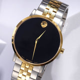 Movado Museum Classic Black Dial Two Tone Steel Strap Watch for Men - 0607200 Buy Now By Movado