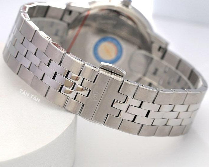 Movado Museum Classic Diamonds Black Dial Silver Steel Strap Watch for Men - 0607201 Buy Now By Movado