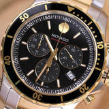 Movado Series 800 Chronograph Black Dial Two Tone Steel Strap Watch For Men - 2600146 Buy Now By Movado