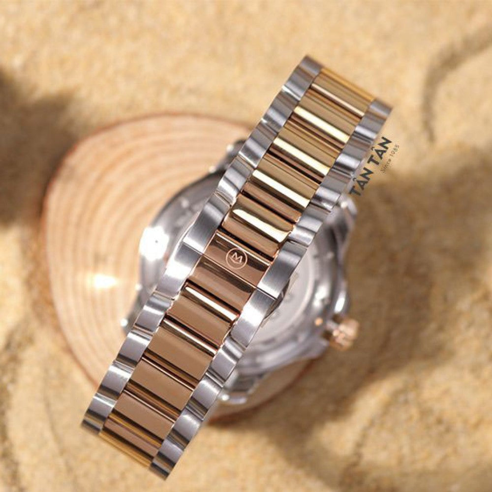 Movado Series 800 Blue Dial Two Tone Steel Strap Watch for Men - 2600149 Buy Now By Movado