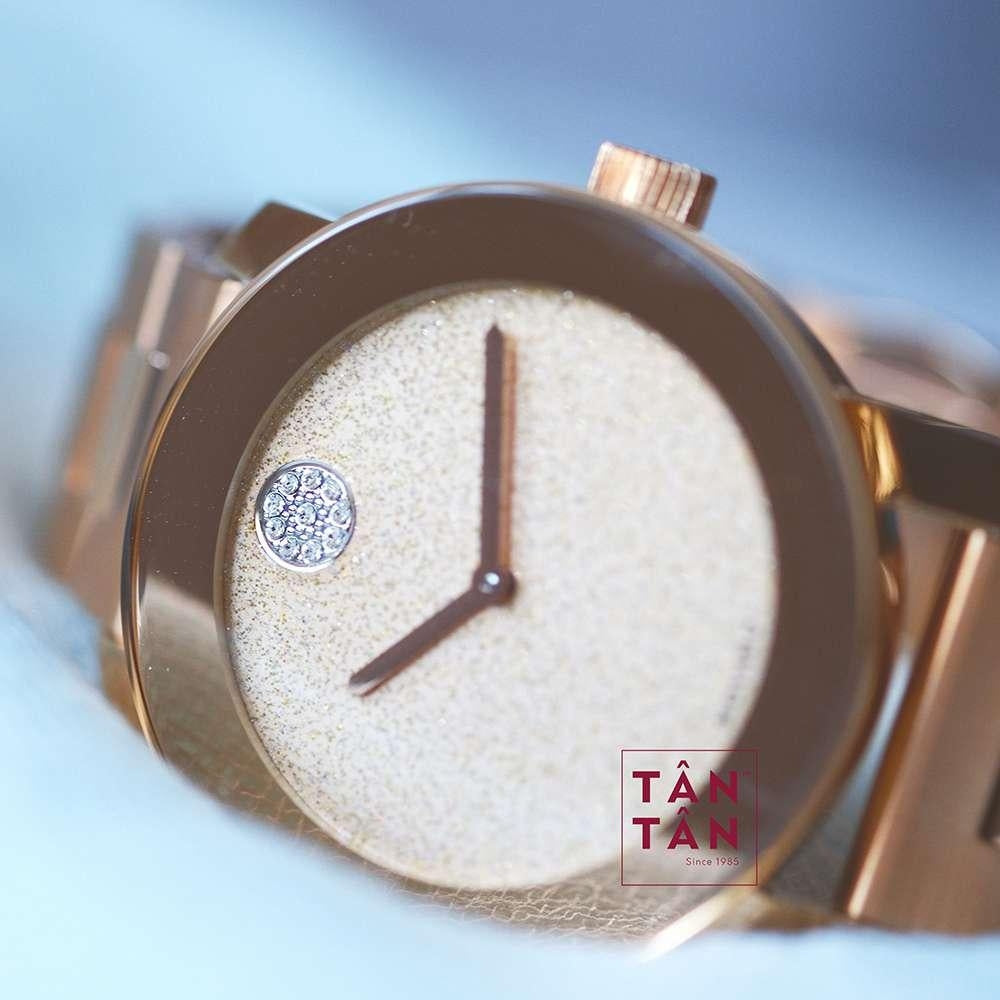 Movado Bold Rose Gold Dial Rose Gold Steel Strap Watch For Women - 3600335 Buy Now By Movado