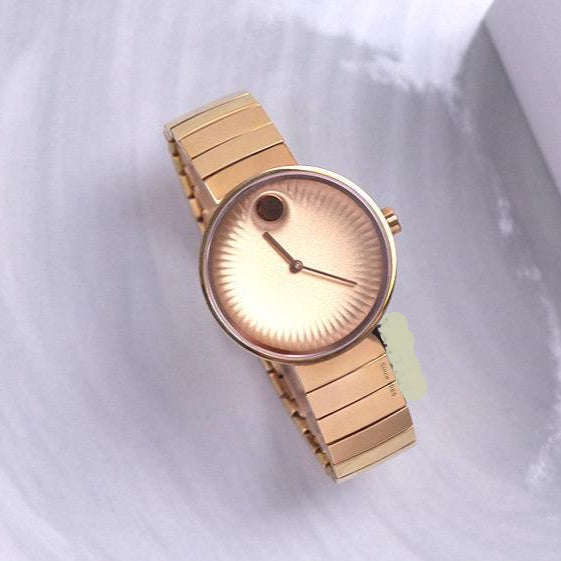Movado Edge Rose Gold Dial Rose Gold Steel Strap Watch for Women - 3680013 Buy Now By Movado