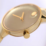 Movado Edge Gold Dial Gold Steel Strap Watch for Women - 3680014 Buy Now By Movado