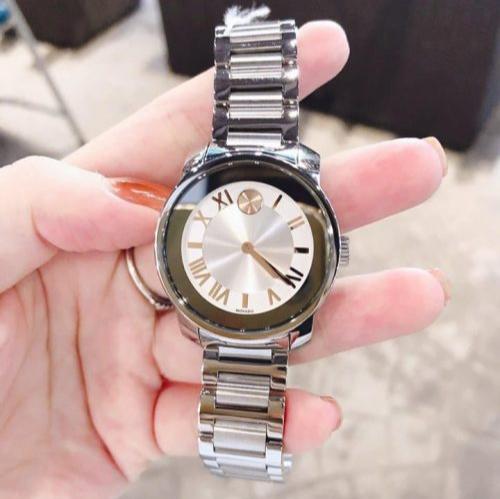 Movado Bold Silver Dial Silver Steel Strap Watch for Women - 3600244 Buy Now By Movado