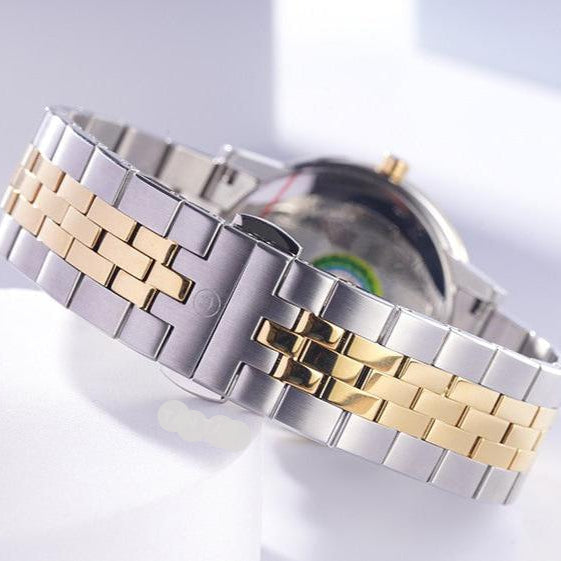 Movado Museum Classic Black Dial Two Tone Steel Strap Watch for Men - 0607200 Buy Now By Movado