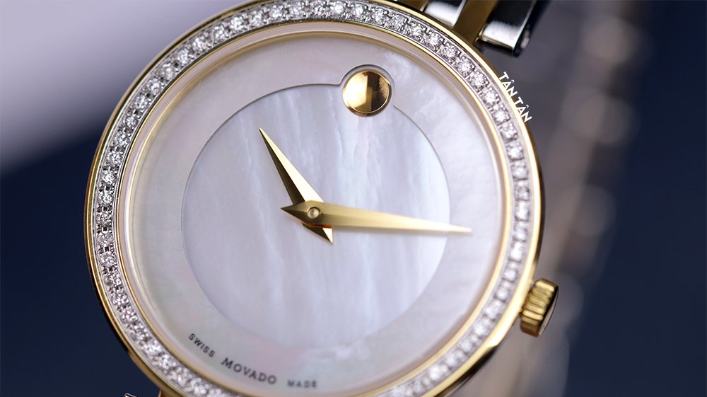 Movado Esperanza Mother of Pearl Dial Two Tone Steel Strap Watch For Women - 0607085 Buy Now By Movado