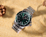 Movado Series 800 Green Dial Silver Steel Strap Watch For Men - 2600136 Buy Now By Movado