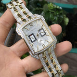 Bulova Crystal Chronograph White Dial Two Tone Steel Strap Watch for Men - 98C109 Buy Now By Bulova