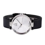 Calvin Klein Sight Silver Dial Black Leather Strap Watch for Men - K1S21120 Buy Now By Calvin Klein