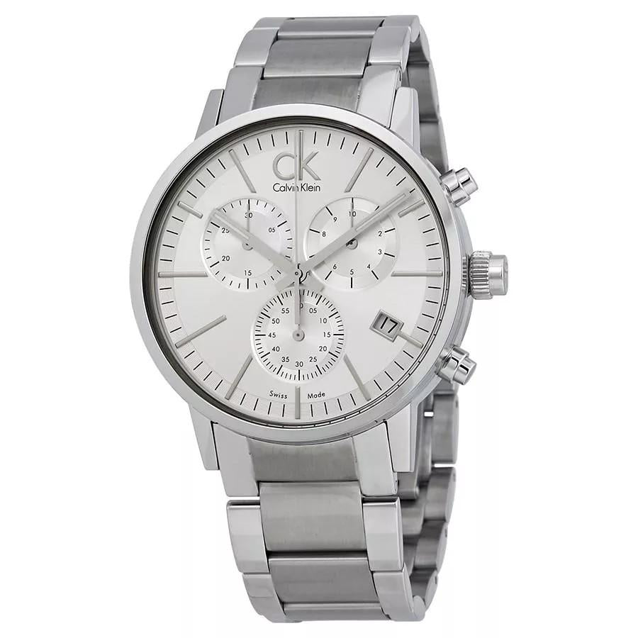 Calvin Klein Post Minimal White Dial Silver Steel Strap Watch for Men - K7627126 Buy Now By Calvin Klein