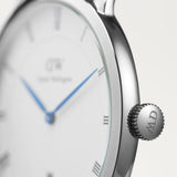 Daniel Wellington Dapper Bristol White Dial Brown Leather Strap Watch For Women - DW00100090 Buy Now By Daniel Wellington