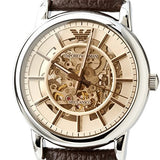 Emporio Armani Luigi Meccanico Brown Dial Brown Leather Strap Watch For Men - AR1982 Buy Now By Emporio Armani