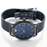 Emporio Armani Luigi Quartz Blue Dial Grey Mesh Bracelet Watch For Men - AR11053 Buy Now By Emporio Armani