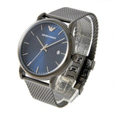 Emporio Armani Luigi Quartz Blue Dial Grey Mesh Bracelet Watch For Men - AR11053 Buy Now By Emporio Armani