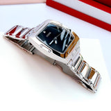 Guess Phoenix Black Dial Silver Steel Strap Watch for Men - GW0387G1 Buy Now By Guess