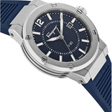 Salvatore Ferragamo F-80 Blue Dial Blue Rubber Strap Watch For Men - SFHY01022 Buy Now By Salvatore Ferragamo