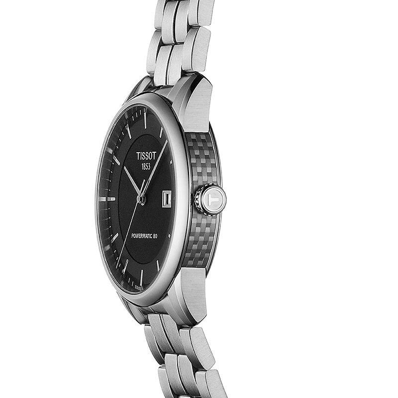 Tissot Luxury Powermatic 80 Black Dial Silver Steel Strap Watch For Men - T086.407.11.051.00 Buy Now By Tissot