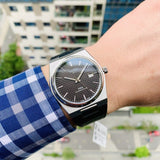 Tissot PRX Powermatic 80 Black Dial Black Leather Strap Watch for Men - T137.407.16.051.00 Buy Now By Tissot