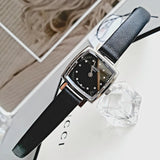 Tissot Lovely Square Quartz Diamonds Black Dial Black Leather Strap Watch For Women - T058.109.16.056.00 Buy Now By Tissot