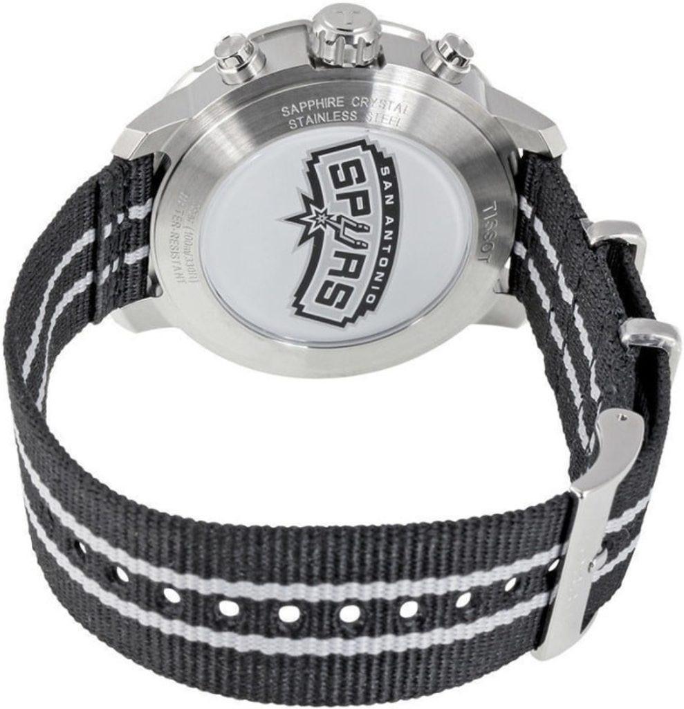 Tissot Quickster Chronograph NBA San Antonio Spurs Edition White Dial Two Tone NATO Strap Watch for Men - T095.417.17.037.07 Buy Now By Tissot