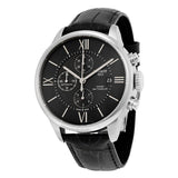 Tissot T Classic Chemin Des Tourelles Chronograph Black Dial Black Leather Strap Watch For Men - T099.427.16.058.00 Buy Now By Tissot
