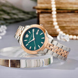 Versace V-Urban Green Dial Two Tone Steel Strap Watch for Men - VELQ00619 Buy Now By Versace