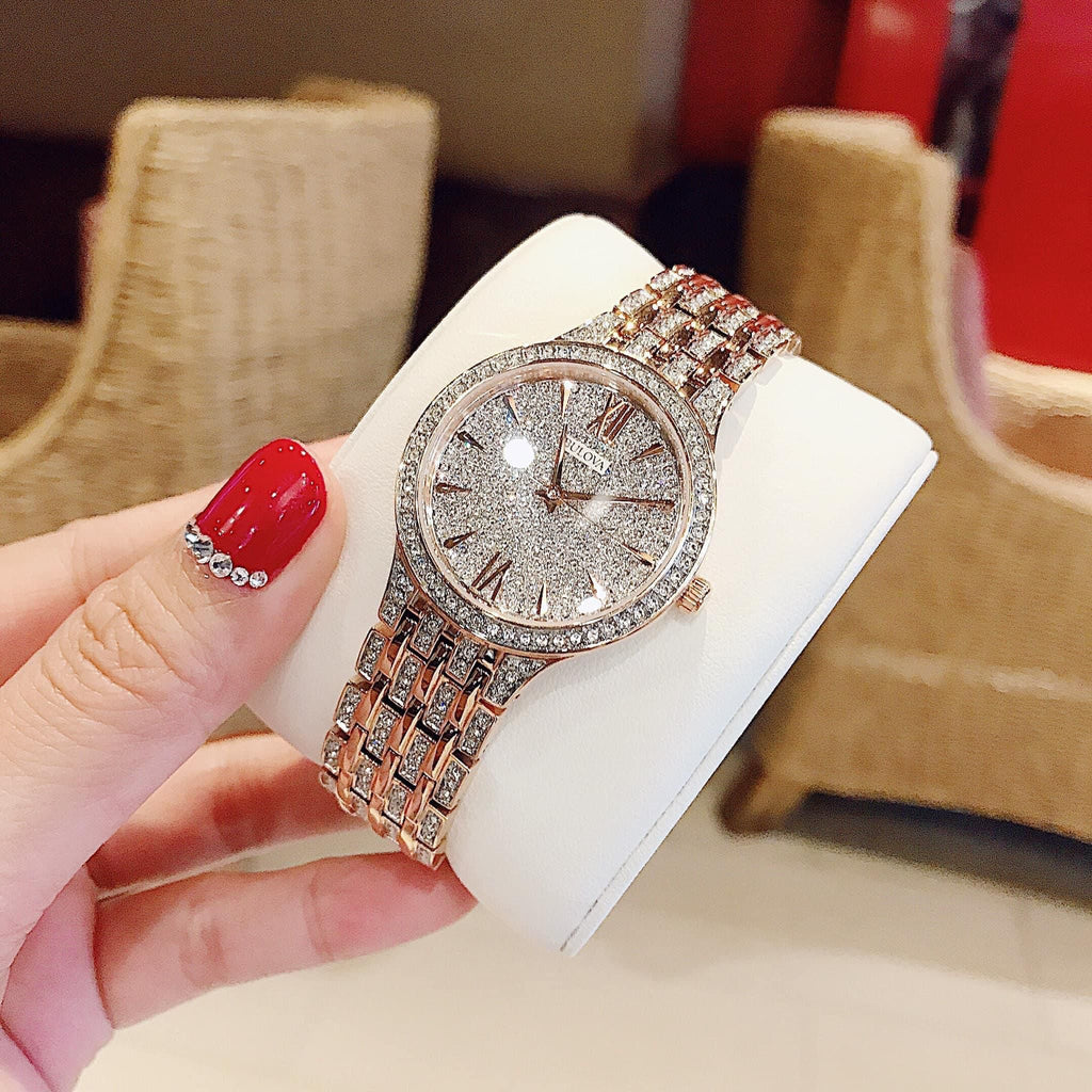 Bulova Crystal Collection Silver Crystals Dial Two Tone Steel Strap Watch for Women - 98L235 Buy Now By Bulova