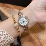 Bulova Analog Crystals Mother of Pearl Dial Silver Steel Strap Watch for Women - 98X109 Buy Now By Bulova