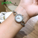 Bulova Crystals Mother of Pearl Dial Two Tone Steel Strap Watch for Women - 98X108 Buy Now By Bulova