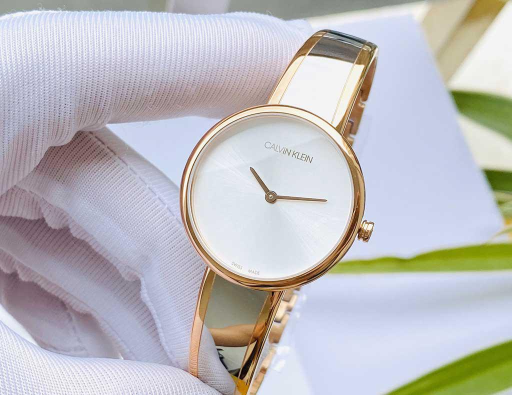 Calvin Klein Seduce Silver Dial Two Tone Steel Strap Watch for Women - K4E2N61Y Buy Now By Calvin Klein