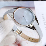 Calvin Klein Rebel Grey Dial Grey Leather Strap Watch for Women - K8P231Q4 Buy Now By Calvin Klein