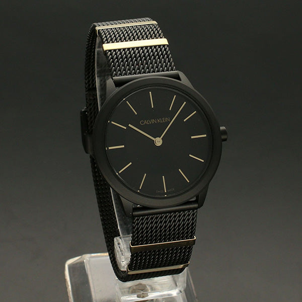 Calvin Klein Minimal Black Dial Black Steel Strap Watch For Men - K3M524Z1 Buy Now By Calvin Klein