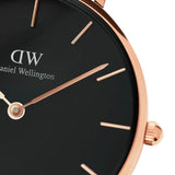 Daniel Wellington Classic Petite York Black Dial Brown Leather Strap Watch For Women - DW00100170 Buy Now By Daniel Wellington