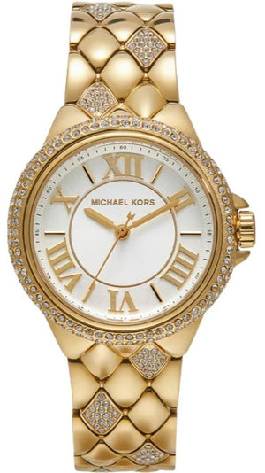 Michael Kors Camile Analog White Dial Gold Steel Strap Watch for Women - MK4801 Buy Now By Michael Kors