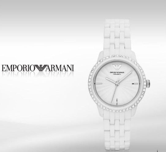 Emporio Armani Ceramic White Dial White Ceramic Bracelet Watch For Women - AR1477 Buy Now By Emporio Armani