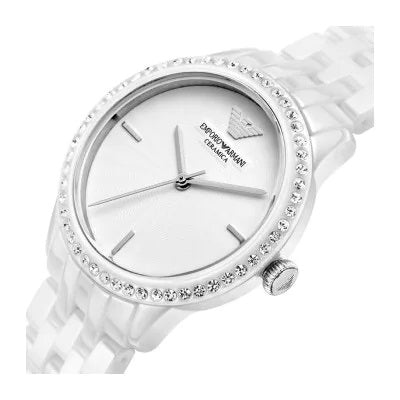 Emporio Armani Ceramic White Dial White Ceramic Bracelet Watch For Women - AR1477 Buy Now By Emporio Armani