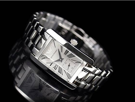 Emporio Armani White Dial Silver Stainless Steel Watch For Women - AR0146 Buy Now By Emporio Armani