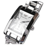 Emporio Armani White Dial Silver Stainless Steel Watch For Women - AR0146 Buy Now By Emporio Armani