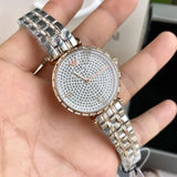 Emporio Armani Gianni T-Bar Silver Dial Two Tone Steel Strap Watch For Women - AR11293 Buy Now By Emporio Armani