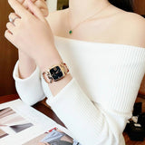 Gucci G Gucci Diamonds Black Dial Rose Gold Steel Strap Watch For Women - YA125409 Buy Now By Gucci