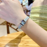 Gucci G-Frame Pastel Blue Mother of Pearl Dial Blue Leather Strap Watch For Women - YA128531 Buy Now By Gucci