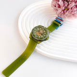Gucci Dive Automatic Green Dial Green Rubber Strap Unisex Watch - YA136345 Buy Now By Gucci