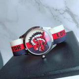 Gucci G Timeless Quartz White Red Blue Dial Multicolored NATO Strap Watch For Men - YA1264059 Buy Now By Gucci