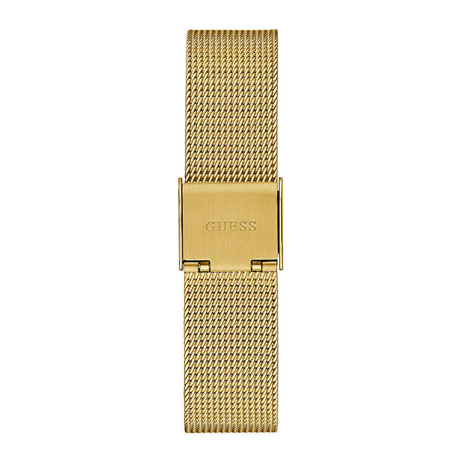 Guess Iconic Quartz Gold Dial Gold Mesh Bracelet Watch For Women - GW0527L2 Buy Now By Guess