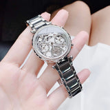 Guess Solstice Diamonds Silver Dial Silver Steel Strap Watch for Women - GW0403L1 Buy Now By Guess