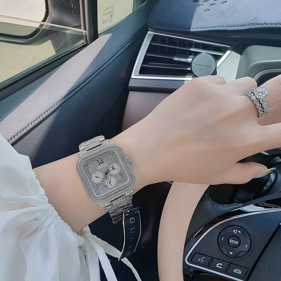 Guess Deco Multifunction Quartz Silver Dial Silver Steel Strap Watch For Women - GW0472L1 Buy Now By Guess